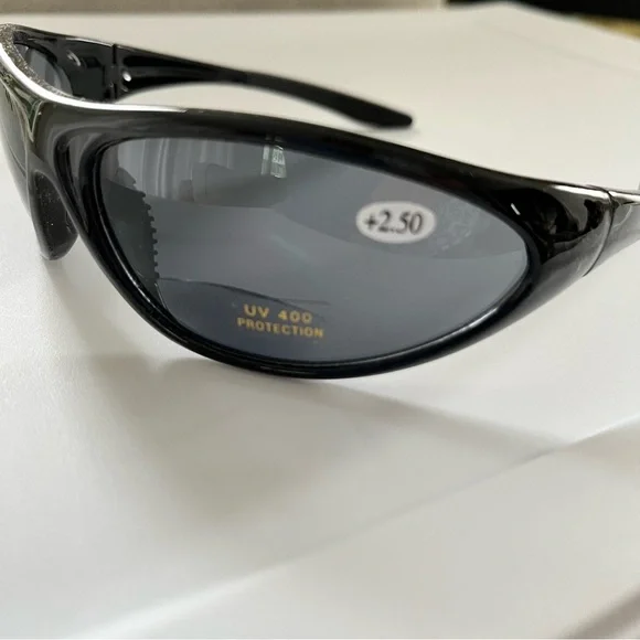 Sunglasses Bifocal Lens Small Insert In Lower Lens With Box UV 400 2.50 - Picture 3 of 16